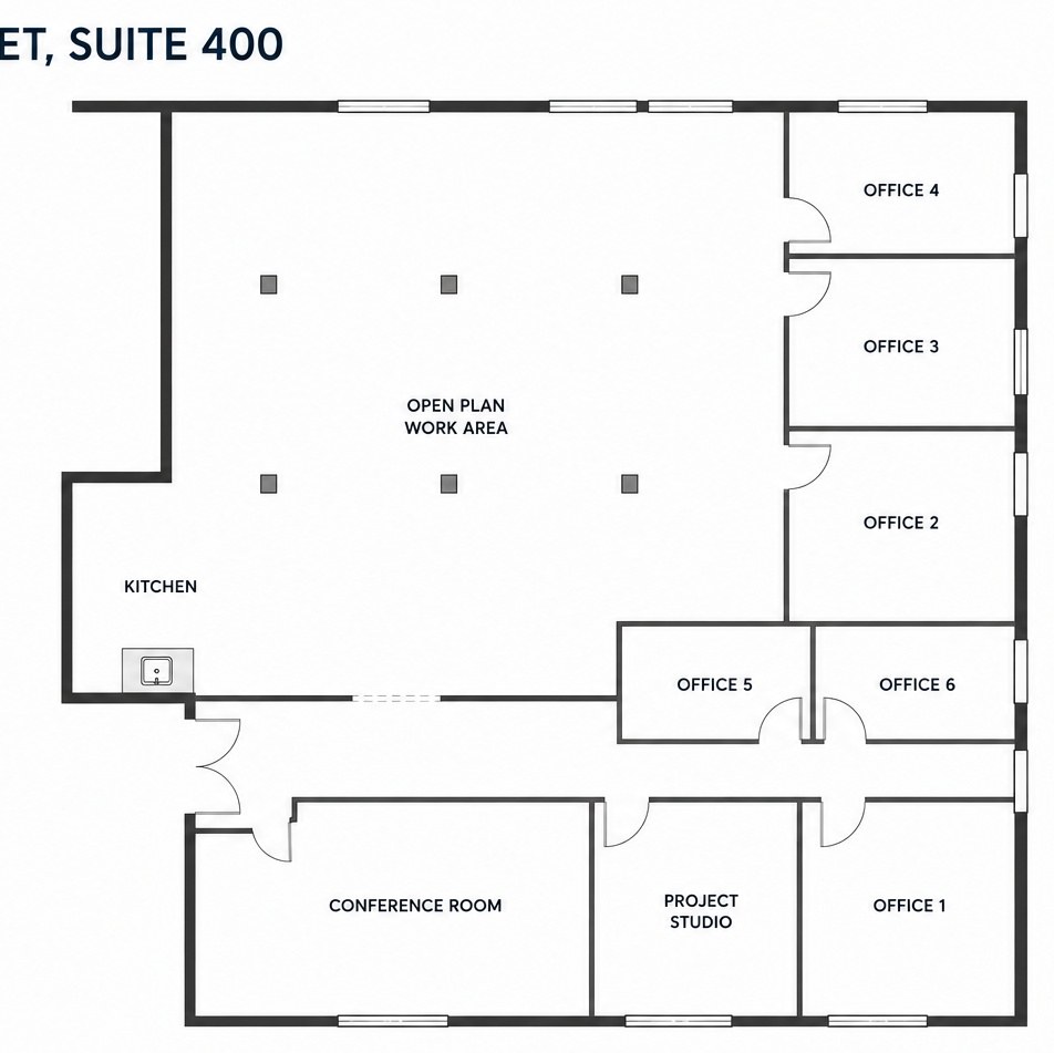 Suite 400 floor plan
